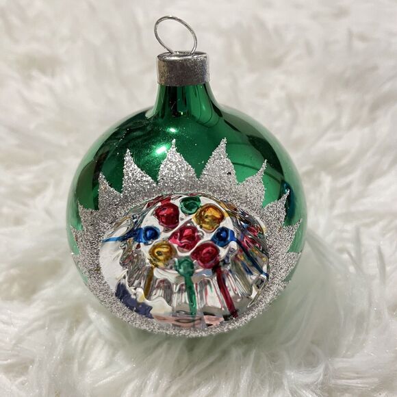 Lot of 6 Hand Mouth Blown Vintage Glass Christmas Ornament 3 in. - Picture 7 of 9